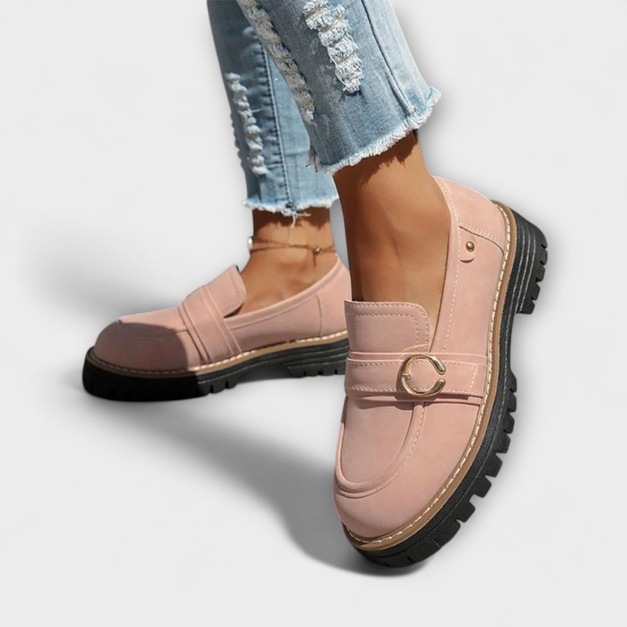 Lora – Elegant Casual Moccasins with Round Toe for a Sophisticated Look