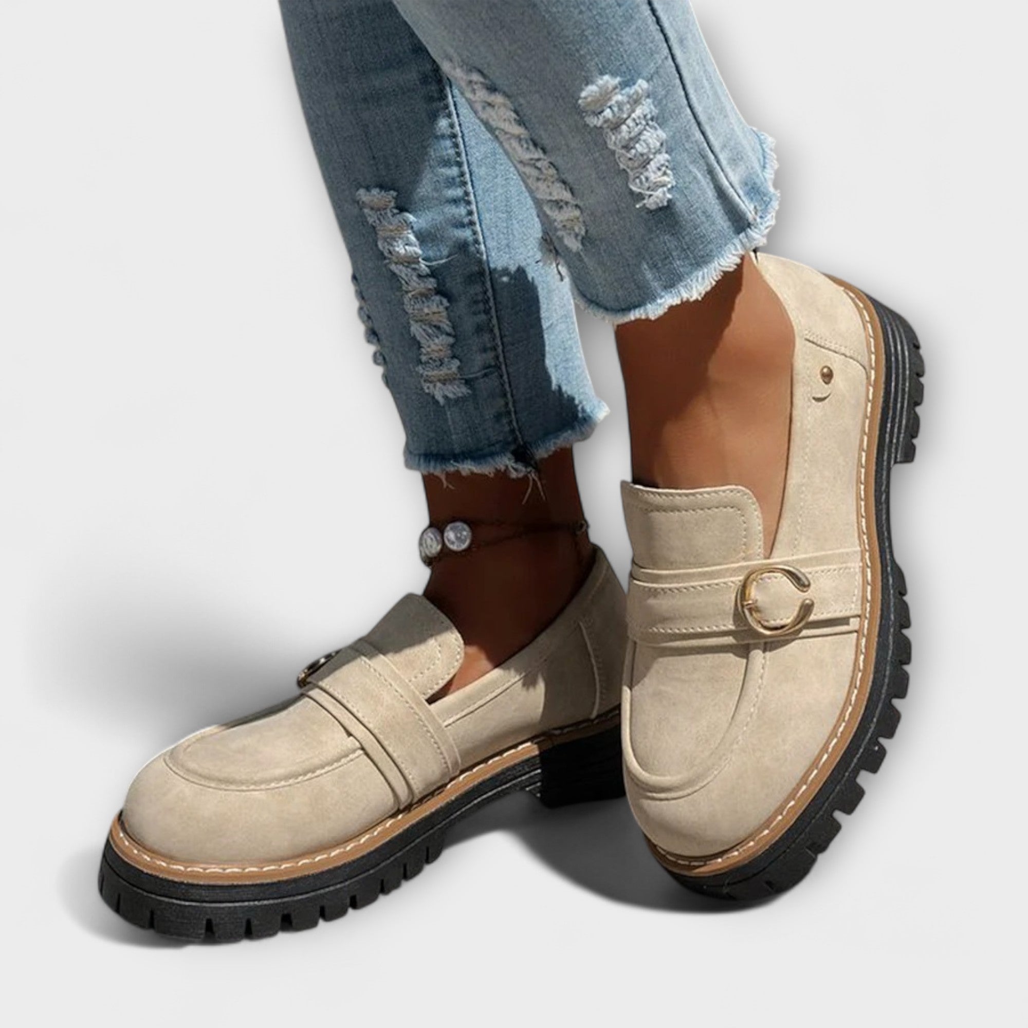 Lora – Elegant Casual Moccasins with Round Toe for a Sophisticated Look