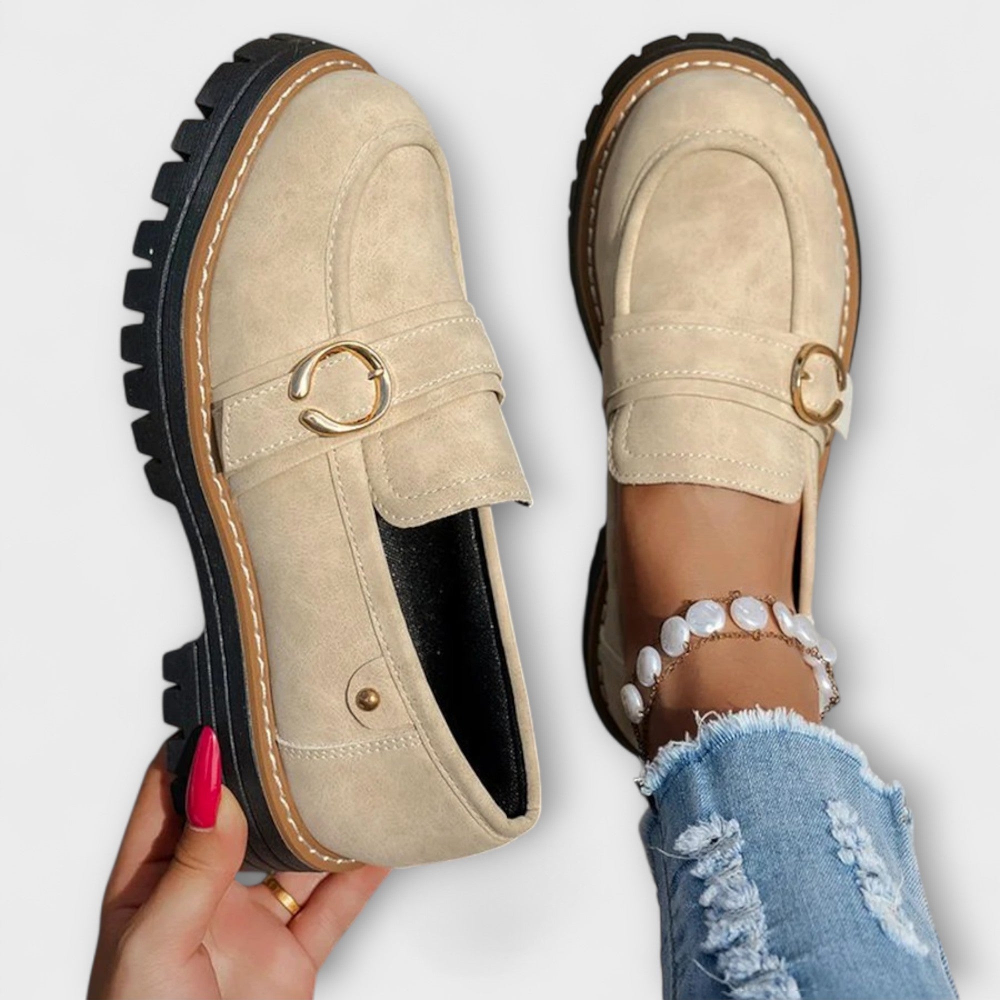 Everly & Rose – Elegant Casual Moccasins with Rounded Toe for a Sophisticated Look