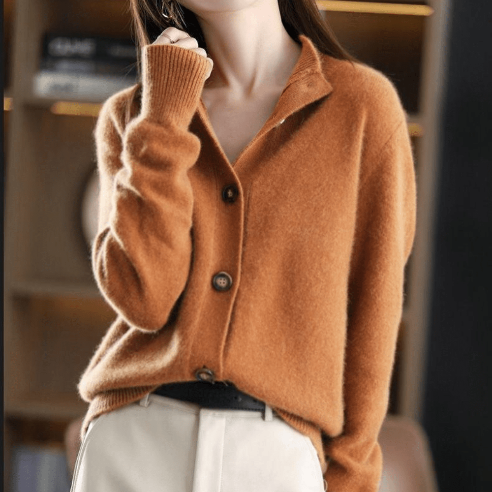 Annie - Knitted Cashmere Cardigan